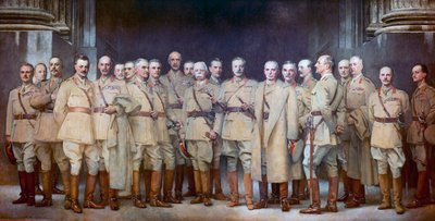 Oficiales Generales de la Primera Guerra Mundial de John Singer Sargent