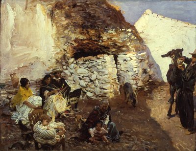 Campamento Gitano, Granada, España, c.1912-13 de John Singer Sargent