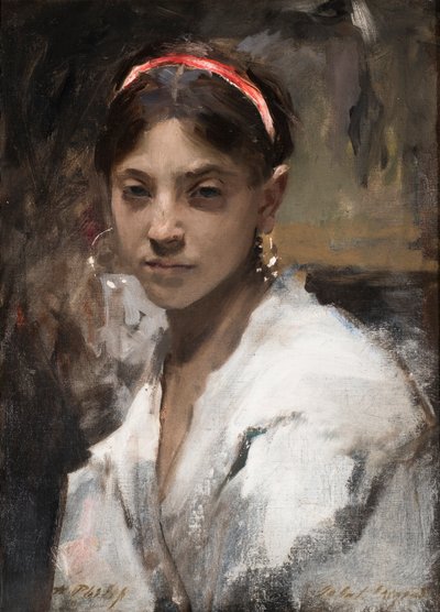 Cabeza de una Chica de Capri, 1878 de John Singer Sargent