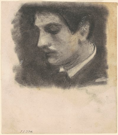 Cabeza de un Hombre, 1875-1880 de John Singer Sargent