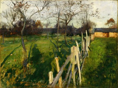 Campos de casa, c.1885 de John Singer Sargent