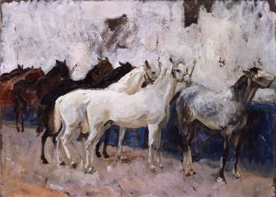 Caballos en Palma, Mallorca, España, 1908 de John Singer Sargent