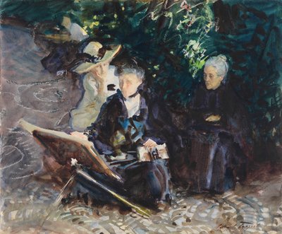 En el Generalife, 1912 de John Singer Sargent