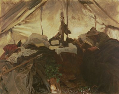 Dentro de una Tienda en las Montañas Rocosas Canadienses, 1916 de John Singer Sargent