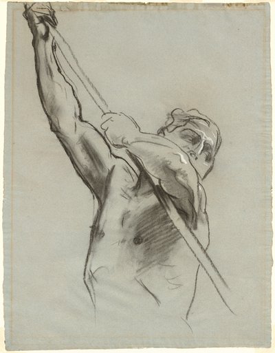 Torso Masculino con Palo de John Singer Sargent