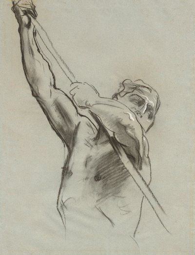 Torso masculino con poste de John Singer Sargent