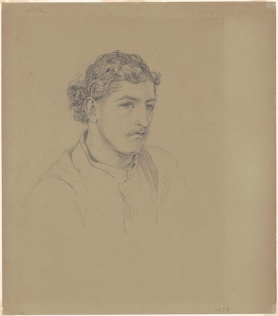 Hombre con cabello rizado de John Singer Sargent