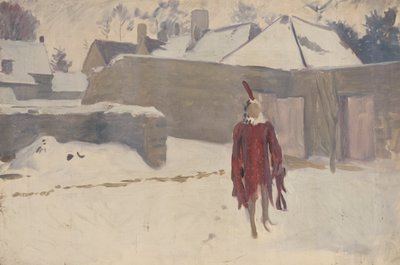 Maniquí en la nieve de John Singer Sargent