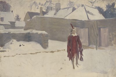 Maniquí en la nieve, c.1893-5 de John Singer Sargent