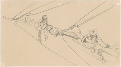 Hombres en un Palo, c. 1876 de John Singer Sargent