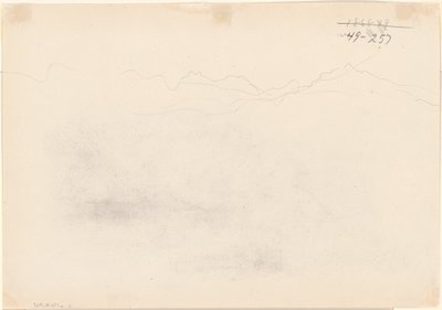 Montañas (reverso) de John Singer Sargent