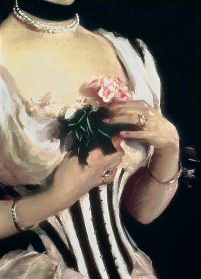 Mrs. Wilton Phipps, c.1884 (detalle) de John Singer Sargent