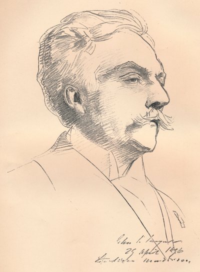 Retrato-boceto de M. Gabriel Fauré, c1889 de John Singer Sargent