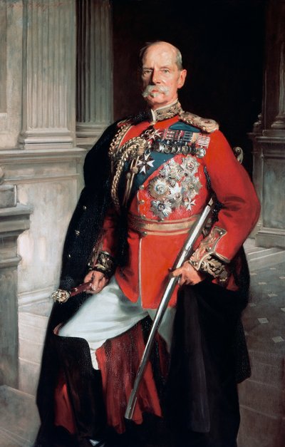 Retrato de Frederick Sleigh Roberts, primer conde Roberts (1832-1914), general británico de John Singer Sargent