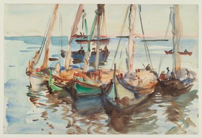 Barcos Portugueses, c.1902-03 de John Singer Sargent