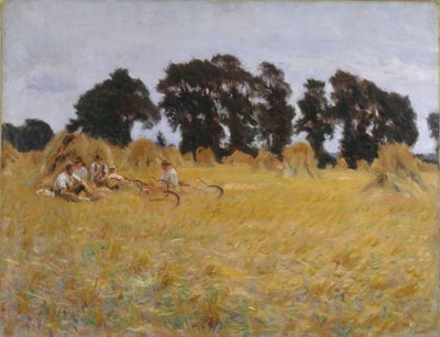 Segadores descansando en un campo de trigo, 1885 de John Singer Sargent