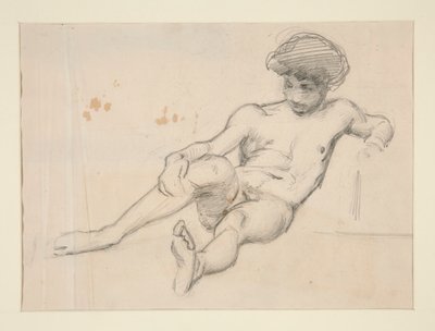 Figura desnuda reclinada de John Singer Sargent