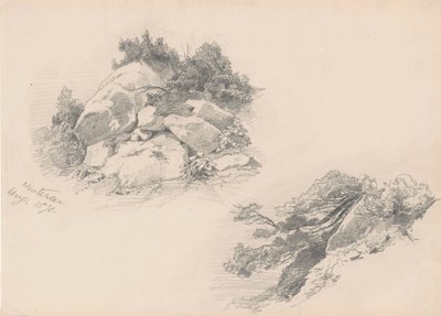 Rocas y Matorrales, Hintersee, Alemania, 1871 de John Singer Sargent