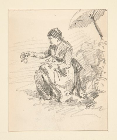 Figura de mujer sentada de John Singer Sargent
