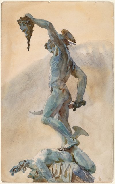Boceto del Perseo de Cellini de John Singer Sargent