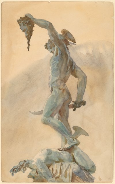 Boceto del "Perseo" de Cellini de John Singer Sargent