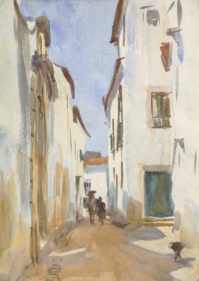 Calle en una ciudad mediterránea de John Singer Sargent
