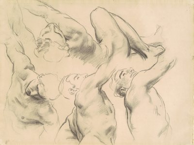 Estudios para el cielo y el infierno de John Singer Sargent