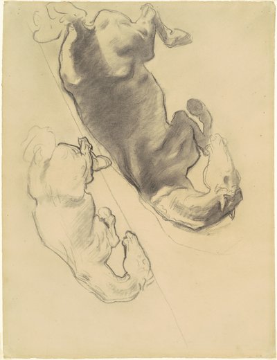Estudios para La caída de Gog y Magog de John Singer Sargent