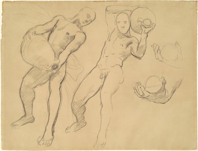 Estudios de Notus para Los Vientos, 1922-1925 de John Singer Sargent