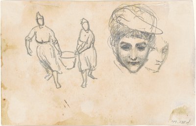 Estudios de Campesinos [verso] de John Singer Sargent