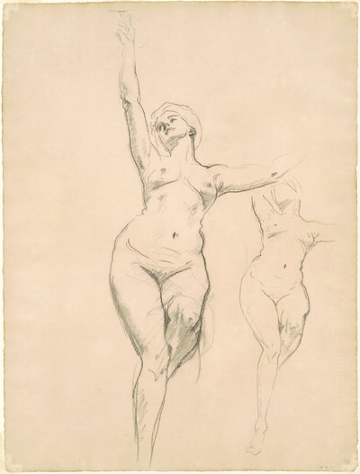 Estudios de Victoria para "Muerte y Victoria" de John Singer Sargent