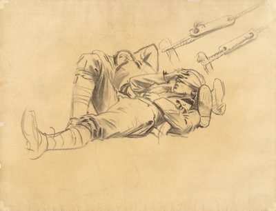 Estudio para Gassed, 1918-9 de John Singer Sargent