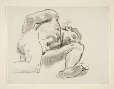 Estudio para Prometeo, rondel, rotonda, Museo de Bellas Artes de Boston de John Singer Sargent