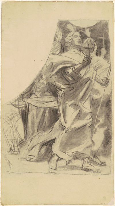 Estudio para "Triunfo de la religión" de John Singer Sargent