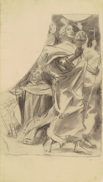Estudio para el Triunfo de la Religión de John Singer Sargent