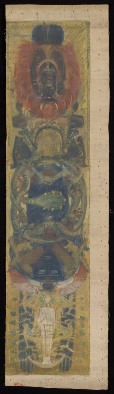 Estudio para los murales de la Biblioteca Pública de Boston: cabezas paganas, para una bóveda de John Singer Sargent