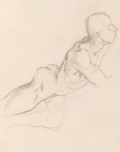 Estudio de Eros para Eros y Psique, decoración en relieve, Rotonda, Museo de Bellas Artes de Boston de John Singer Sargent