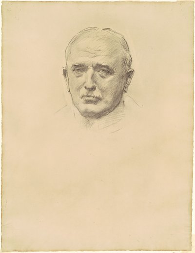 Estudio del mariscal de campo John French para "Oficiales generales de la Primera Guerra Mundial" de John Singer Sargent