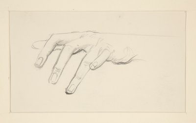 estudio de una mano de John Singer Sargent