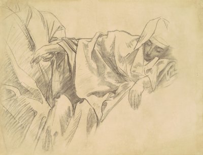 Estudio de la Crucifixión para los Quince Misterios del Rosario, 1903-1916 de John Singer Sargent