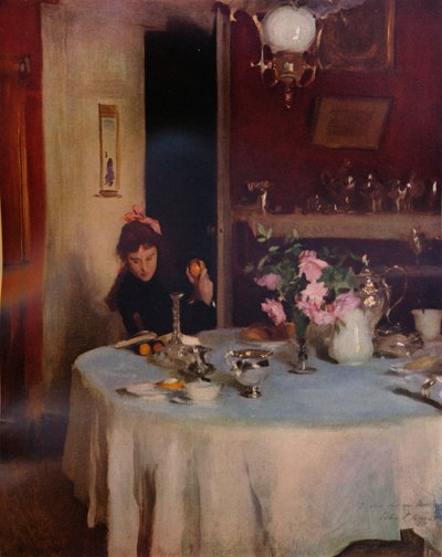 La mesa del desayuno, 1884 1934 de John Singer Sargent