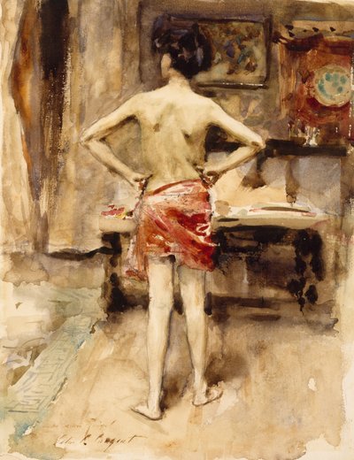El modelo, 1876 de John Singer Sargent