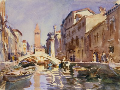 Canal veneciano, 1913 de John Singer Sargent