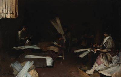 Trabajadores del vidrio veneciano de John Singer Sargent
