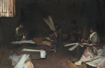 Trabajadores del vidrio veneciano, 1880-82 de John Singer Sargent