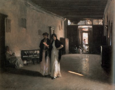 Interior veneciano, c. 1880-82 (óleo sobre lienzo) de John Singer Sargent