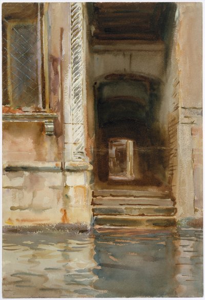 Pasaje veneciano, c.1905 de John Singer Sargent