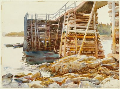Muelle en Ironbound, 1922 de John Singer Sargent