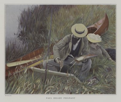 Paul Helleu pintando de John Singer after Sargent