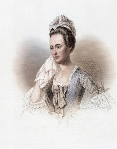 Dorothy Quincy Hancock Scott, Dorothy Quincy, Retrato (grabado en color) de John Singleton (after) Copley